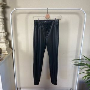 ZARA leather high rise pants!
